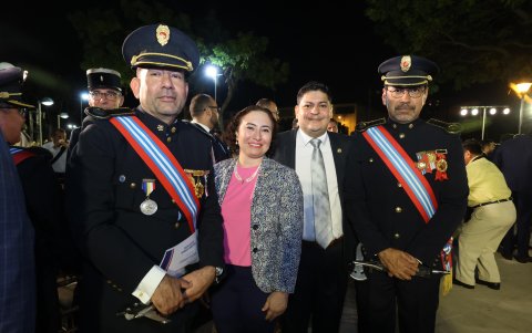 Reinaldo Carbo, Olga Bashbush, Carlos Guerra y  Ricardo  Jairala.