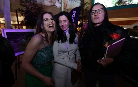 Alexandra Cabanilla, Paulina Andrade y Lía Padilla.