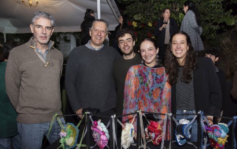 Francisco Barba, Fidel López, Esteban Barba, Ana María López y Martina Pinto.