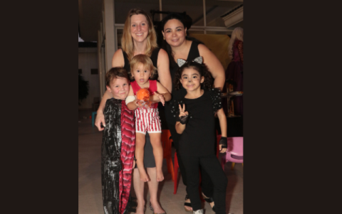 Jenna Birkeland, James y Teddy Birkeland, Landy De La Gasca y Amélie Gálvez.