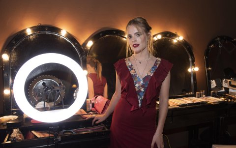 Violeta Durañona posó para  nuestra cámara.