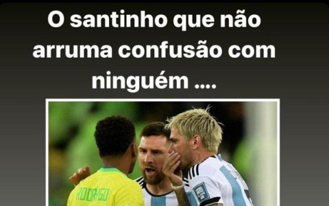 Publicación de Eric Goes en stories de su cuenta de Instagram.