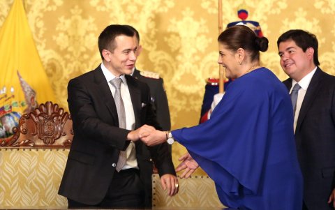 Mónica Palencia fue nombrada ministra de Gobierno y ministra encargada del Interior en noviembre de 2023.