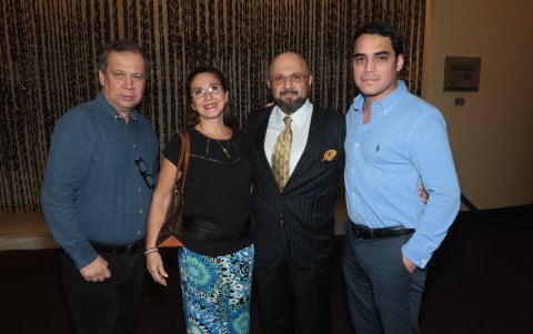 Gorki Elizalde, Gina Burbano de Saade, Jorge Saade y Juan Carlos Escudero.
