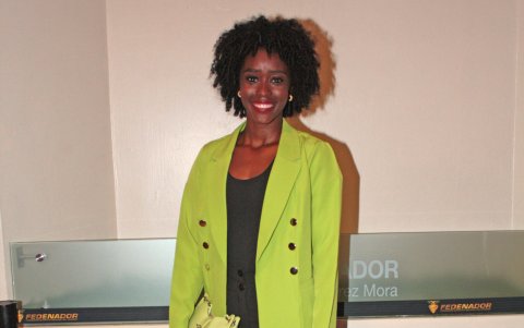La guayaquileña de 23 años fue reconocida como la tercera mejor deportista del Guayas en la Noche del Legado, evento que anualmente organiza Fedeguayas.