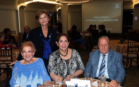 Patricia de Gonzenbach, Delia Real, María Teresa de Alarcón y Tomás Alarcón.