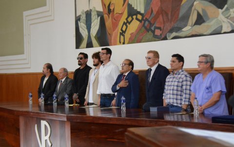 Varios expresidentes y el actual de Fedeguayas, así como el ministerio agasajaron a Jiménez en el Vicente Rocafuerte.