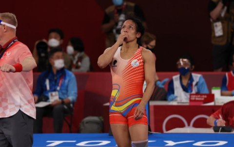 La luchadora libre ecuatoriana, Luisa Valverde, con el objetivo directo a París 2024.