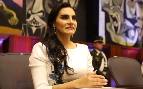 La vicepresidenta de la República, Verónica Abad.