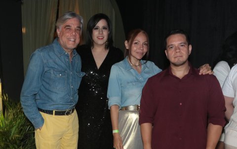 Fabrizio Célleri, Manena Uzcátegui, Alexa Pérez y Rómulo Ambrosi.