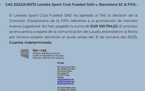 TAS caso Fulton Medina