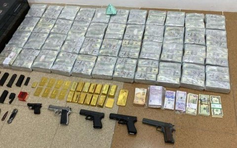 Imagen de bienes hallados en allanamiento a la casa de Leandro Norero. La Asamblea aprobó la Ley de extinción de dominio de los bienes de origen ilícito.