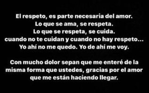 Historia en Instagram de Nicki Nicole.