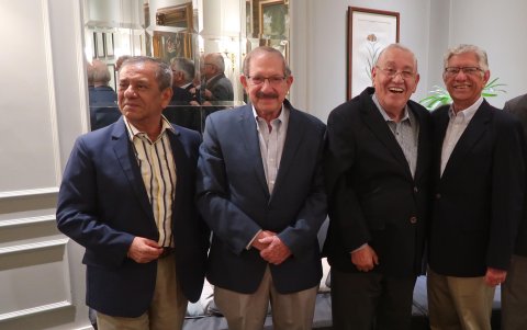 Pedro Iriarte, Víctor Garzozi, Alexis Jijón y Mauro Madero.
