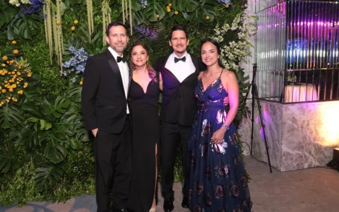 David Villavicencio, Catherina Saporiti, Carlos Swanson y Paola Cabrera.