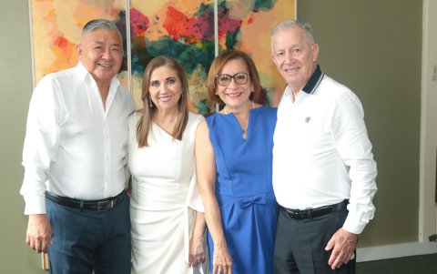 Simón Man Ging, Elisa de Man Ging. Piedad de Nieto y Walter Nieto.