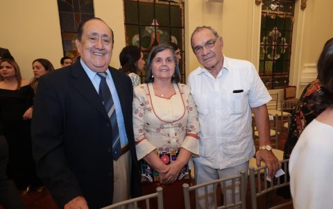 Galo Molina, Odil de Molina y Julián Aguayo.