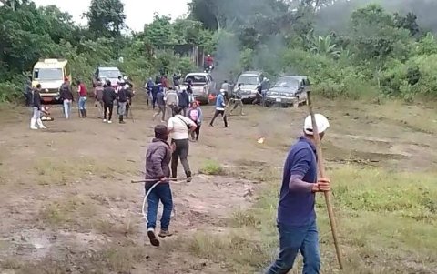 Situación. Agresiones se registraron la tarde de este lunes en Palo Quemado