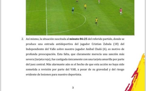 Barcelona parte 3 de la carta a la comisión de Arbitraje
