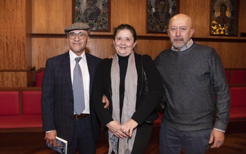 Modesto Peñaherrera, Clara Vásconez y Ernesto Espíndola.