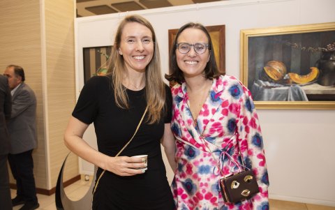 Cherie Oertel y María Cristina Peñaherrera.