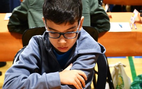 Faustino Oro, el niño prodigio del ajedrez.