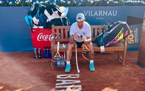 El exnúmero uno del mundo empezó a moverse en la sede del torneo español.