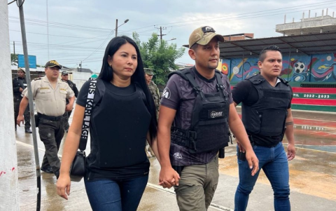 Larry Vite y su esposa.