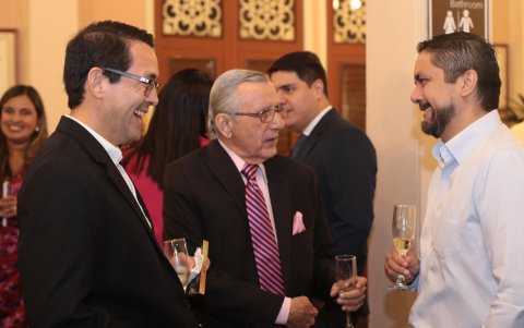 Servio Lima, Andrés Holguín y Juan Carlos Lima.