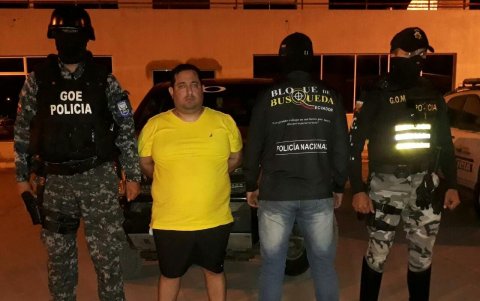 Arresto. Celso Moreira detenido en 2018, el más buscado de Manabí.