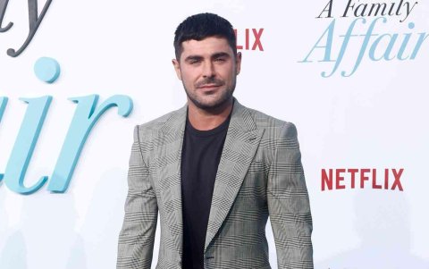 Zac Efron en la premier de A Family Affair.