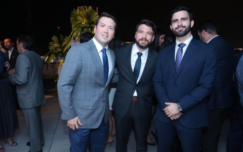 Paolo Llorenti, Francesco Molestina y Daniel Caicedo.