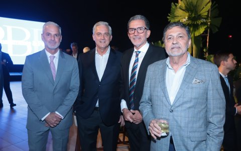 Luis Baquerizo, Clemens von Campe, Bolívar Maldonado y Alberto Coronel.