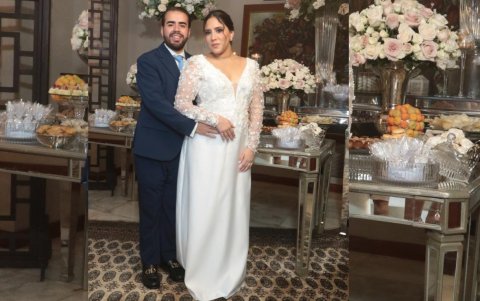 Zamira Sánchez Azar y Guillermo Piedra González unieron sus vidas en matrimonio luego de un año y medio de noviazgo.