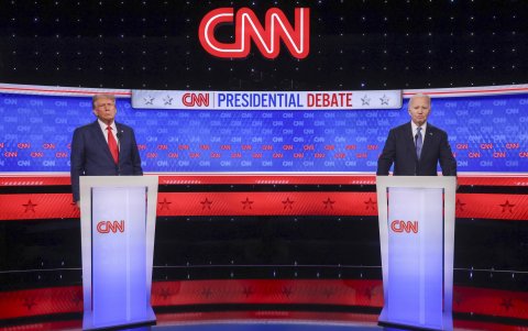Joe Biden y Donald Trump participan en el primer debate de las elecciones presidenciales de 2024