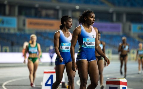 Las velocistas Anahí Suárez (i) y Ángela Tenorio (d) competirán en París 2024.