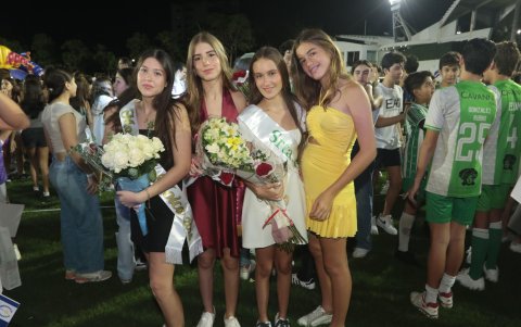 Camila Weisson, Doménica Velásquez, Amalia García y Gisela Arias.