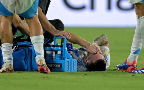 Me sufrió una lesión en el ligamento del tobillo derecho durante la final de Copa América entre Argentina y Colombia.