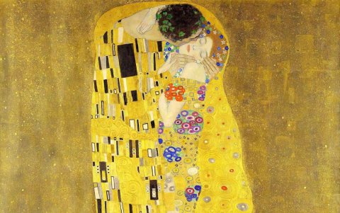 El beso es la obra más conocida de Klimt y una de las más populares en el mundo.