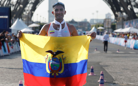 El atleta ecuatoriano Daniel Pintado.