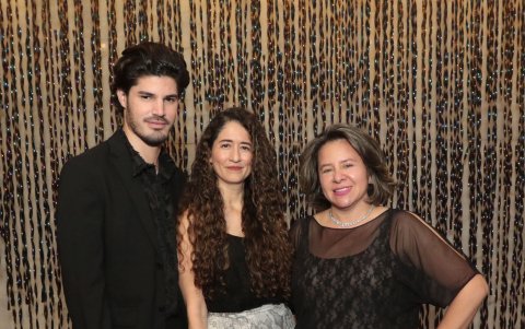 David Tubiñez, Mariuxi Velásquez y Ericka Albán.