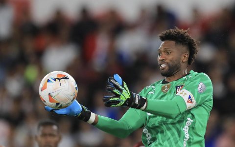 El arquero de Liga de Quito, Alexander Domínguez.