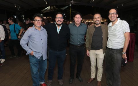 Rafael Díaz, Abdón Segovia, Daniel Cantos Henry Pacheco y Cristian Moreano.