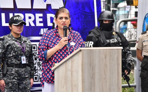 La ministra del Interior, Mónica Palencia.