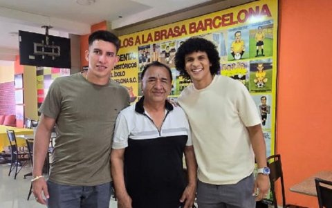 Fernando Gaibor, Ángel Encalada y Eduard Bello.