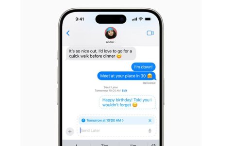 Los usuarios pueden programar un mensaje para enviarlo después, estos se mantienen en la conversación de modo separado, y se pueden editar o cancelar en cualquier momento.