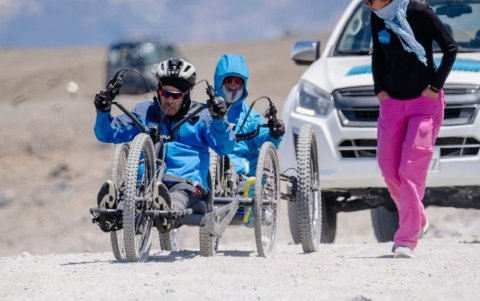 Holguín cumplió 169 kilómetros de recorrido camino al Chimbortazo. Lo hiz en cuatro etapas hasta llegar a 4883 m de altura.