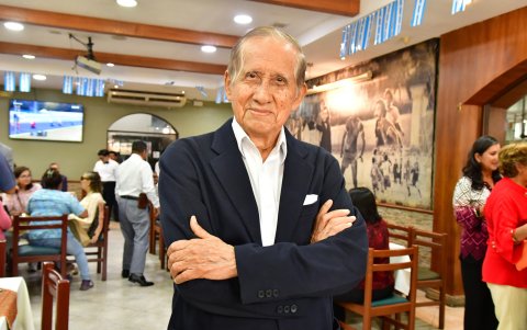 Catedrático. Héctor Villagrán Lara, de 92 años, fue profesor en colegios y universidades.