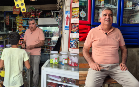 Rodolfo Saltos es un agricultor y comerciante. Se dedica a su tienda, ubicada el recinto San Juan, perteneciente a Manabí.