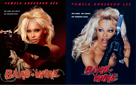 La cantante también recreó el póster oficial de la película